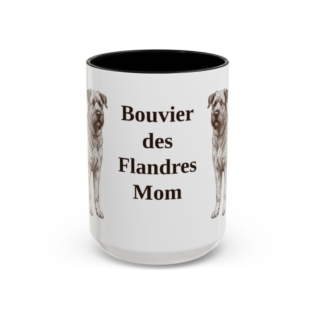 15oz bouvier des flandres mug, Black