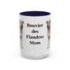 15oz bouvier des flandres mug, Navy