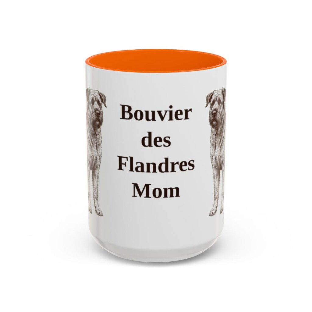 15oz bouvier des flandres mug, Orange