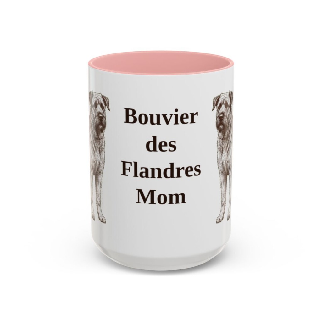 15oz bouvier des flandres mug, Pink