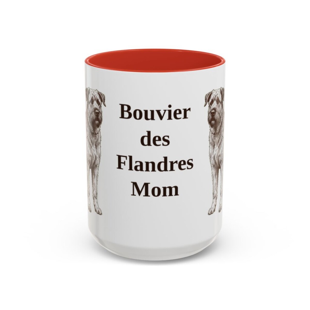 15oz bouvier des flandres mug, Red