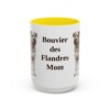 15oz bouvier des flandres mug, Yellow