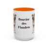 15oz Bouvier des Flandres Mug, Orange, front view
