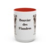 15oz Bouvier des Flandres Mug, Red, front view