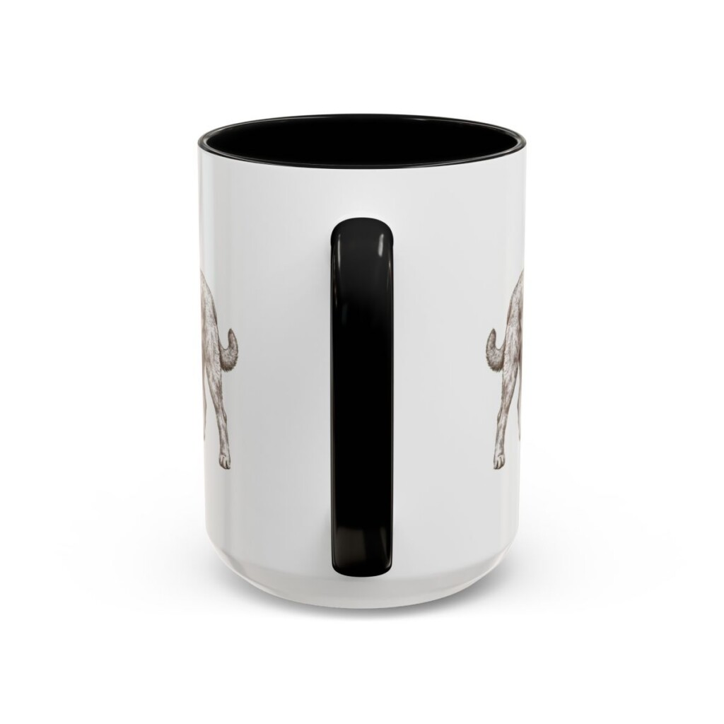 15oz bouvier des flandres mug, Black
