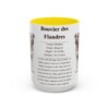 15oz bouvier des flandres mug, Yellow