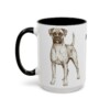 15oz Boxer Mug, Black, left side view