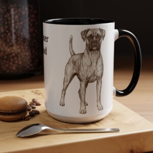 15oz-boxer-mug-dad-black 15oz Boxer Dog Dad Mug, Black, lifestyle photo