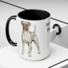 15oz Boxer Dog Dad Mug, Black, lifestyle photo