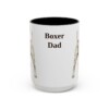15oz Boxer Dog Dad Mug, Black, front view