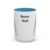 15oz Boxer Dog Dad Mug, Light Blue, front view