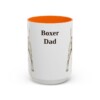 15oz Boxer Dog Dad Mug, Orange, front view