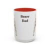 15oz Boxer Dog Dad Mug, Red, front view