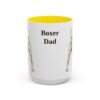 15oz Boxer Dog Dad Mug, Yellow, front view