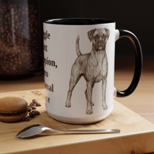 15oz-boxer-mug-humor-black 15oz Funny Boxer Mug, Black, lifestyle photo