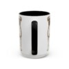 15oz Funny Boxer Mug, Black, back view