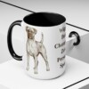 15oz Funny Boxer Mug, Black, lifestyle photo