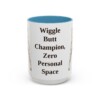 15oz Funny Boxer Mug, Light Blue, front view