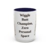 15oz Funny Boxer Mug, Navy, front view