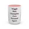 15oz Funny Boxer Mug, Pink, front view