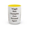 15oz Funny Boxer Mug, Yellow, front view