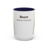 15oz Boxer Latin Mug, Navy, front view