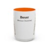 15oz Boxer Latin Mug, Orange, front view