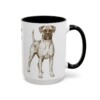 15oz boxer mug, Black
