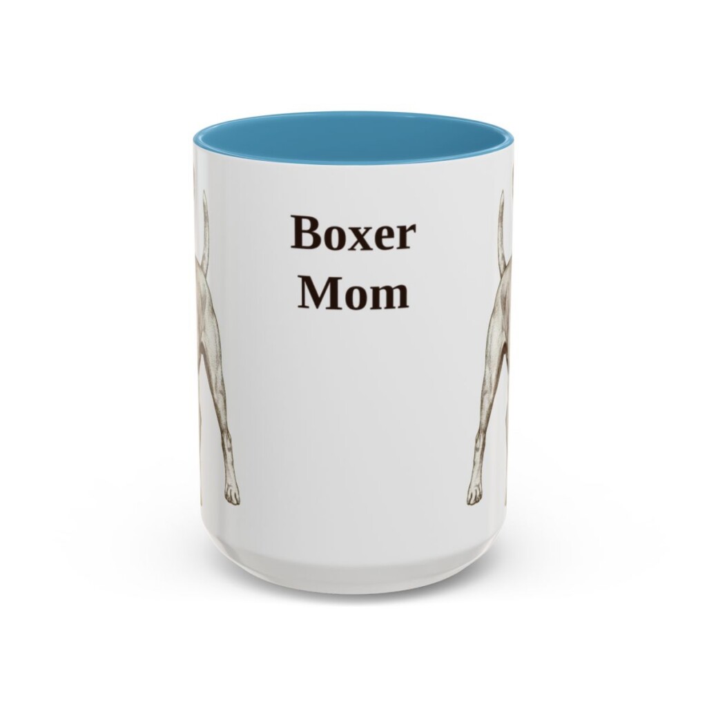 15oz boxer mug, Light Blue