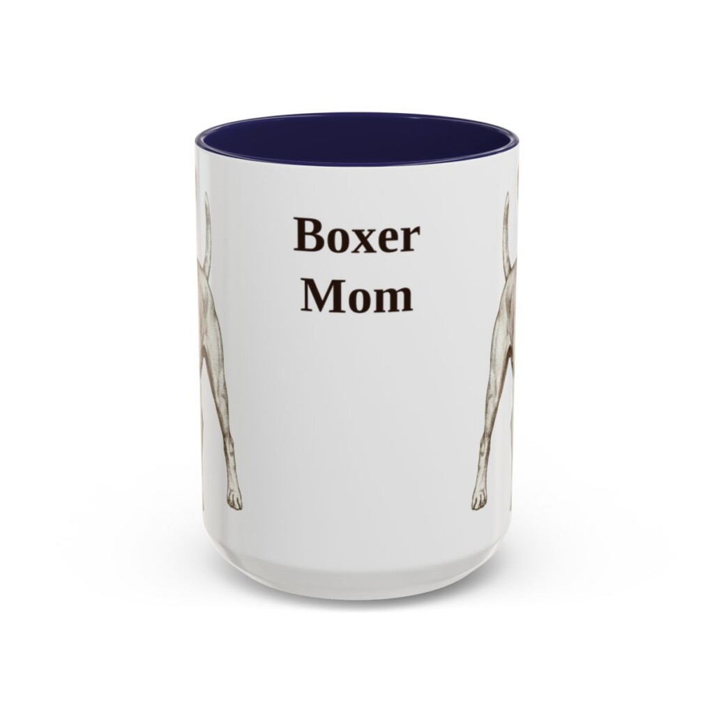 15oz boxer mug, Navy