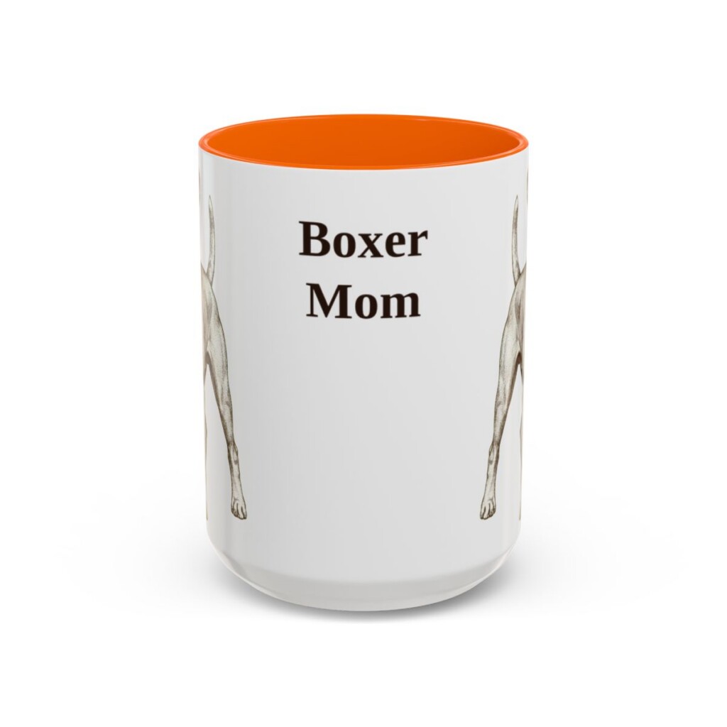 15oz boxer mug, Orange