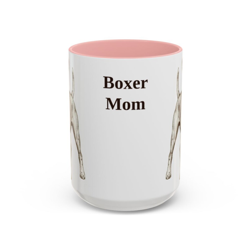 15oz boxer mug, Pink
