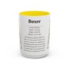 15oz boxer mug, Yellow