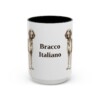 15oz-bracco-italiano-mug-black-front 15oz Bracco Italiano Mug, Black, front view