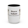 15oz-bracco-italiano-mug-latin-black-front 15oz Bracco Italiano Latin Mug, Black, front view