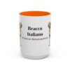 15oz-bracco-italiano-mug-latin-orange 15oz Bracco Italiano Latin Mug, Orange, front view