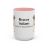 15oz-bracco-italiano-mug-latin-pink 15oz Bracco Italiano Latin Mug, Pink, front view