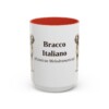 15oz-bracco-italiano-mug-latin-red 15oz Bracco Italiano Latin Mug, Red, front view