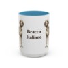 15oz-bracco-italiano-mug-light-blue 15oz Bracco Italiano Mug, Light Blue, front view