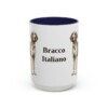 15oz-bracco-italiano-mug-navy 15oz Bracco Italiano Mug, Navy, front view