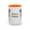 15oz-bracco-italiano-mug-orange 15oz Bracco Italiano Mug, Orange, front view