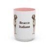 15oz-bracco-italiano-mug-pink 15oz Bracco Italiano Mug, Pink, front view