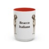 15oz-bracco-italiano-mug-red 15oz Bracco Italiano Mug, Red, front view
