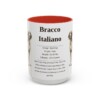 15oz bracco italiano mug, Red