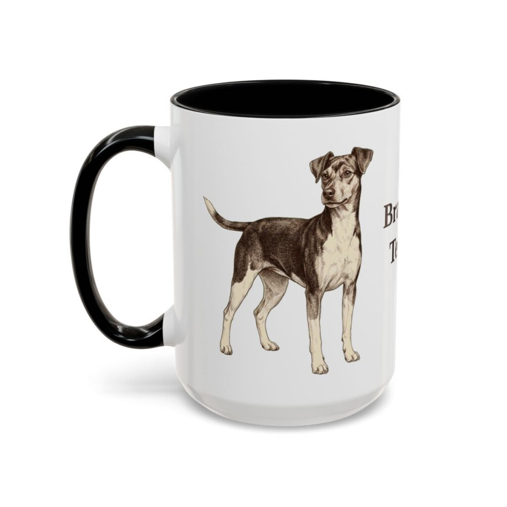 15oz Brazilian Terrier Mug, Black, left side view
