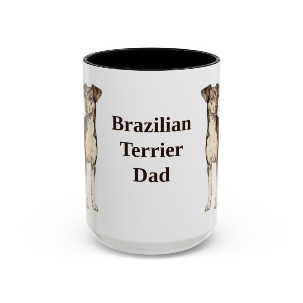 15oz-brazilian-terrier-mug-dad-black-front 15oz Brazilian Terrier Dog Dad Mug, Black, front view