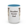 15oz-brazilian-terrier-mug-dad-light-blue 15oz Brazilian Terrier Dog Dad Mug, Light Blue, front view