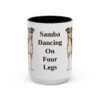 15oz Funny Brazilian Terrier Mug, Black, front view