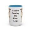 15oz Funny Brazilian Terrier Mug, Light Blue, front view