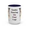 15oz Funny Brazilian Terrier Mug, Navy, front view